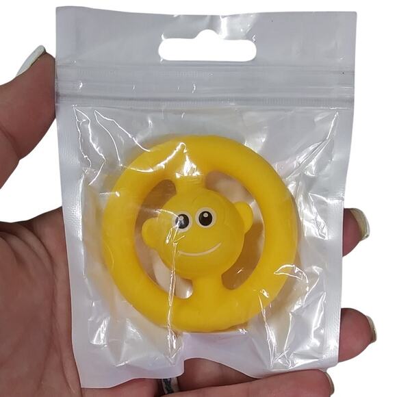 NWT Yellow Silicone Monkey Fidget Sensory Toy | Anxiety Stress Relief | New - Picture 5 of 7